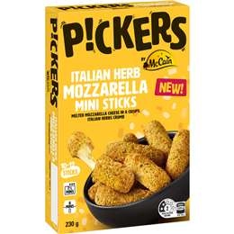 Mccain Pickers Mozzarella Mini Sticks Italian Herb 230g