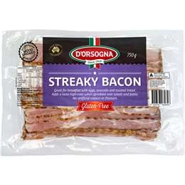 D'orsogna Streaky Bacon  750g