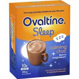 Ovaltine Sleep Calming Chocolate Drink Sachets 10 Pack