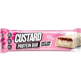 Muscle Nation Protein Custard Bar White Chocolate Raspberry 60g