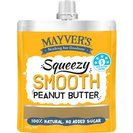 Mayver's Squeezy Smooth Peanut Butter  300g