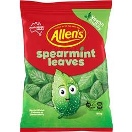 Allen's Spearmint Leaves Lollies  160g