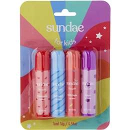 Sundae For Kids Lip Balm Set  4 Pack