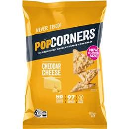 Popcorners Popcorn Chips Share Pack Cheddar 130g