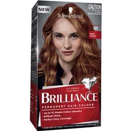 Schwarzkopf Brilliance Red Hair Dye 01 Fiery Topaz Hair Colour Each