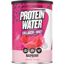 Muscle Nation Protein Water Powder Raspberry 300g