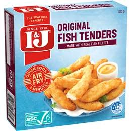 I&j Original Fish Tenders Crumbed With Real Fillets 320g