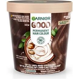 Garnier Good Permanent Hair Colour 5.0 Coffee Roast Brown Each