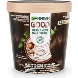 Garnier Good Permanent Hair Colour 4.0 Cacao Brown Each