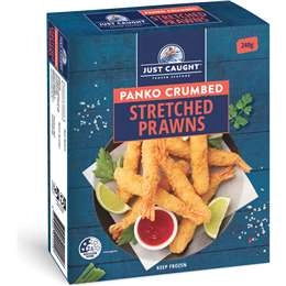 Just Caught Panko Crumbed Stretched Prawns  240g