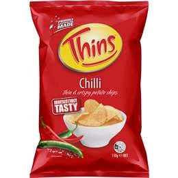 Thins Chips Chilli 150g  150g