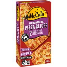 Mccain Margherita Pizza Slices  2 Pack