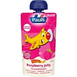 Pauls Aeroplane Raspberry Jelly Flavoured Custard 70g