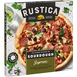 Mccain Rustica Sourdough Frozen Pizza Supreme 450g