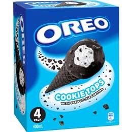 Oreo Cookie Top Ice Cream Cones 400ml