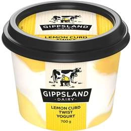 Gippsland Dairy Lemon Curd Twist Yoghurt  700g