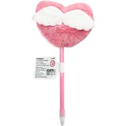 Valentine's Day Fluffy Pen Heart Pink  Each