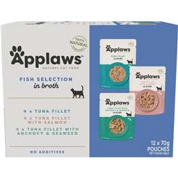 Applaws Fish Selection In Broth Cat Food 70g X 12 Pack