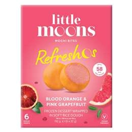 Little Moons Mochi Bites Blood Orange & Pink Grapefruit 6 Pack