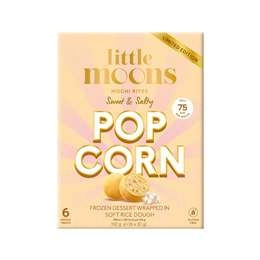 Little Moons Mochi Bites Frozen Dessert Sweet & Salty Popcorn 6 Pack