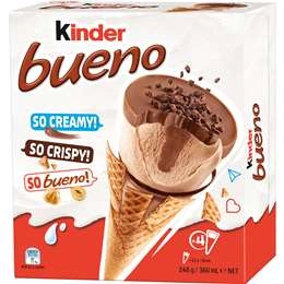 Kinder Bueno Classic Cones  4 Pack