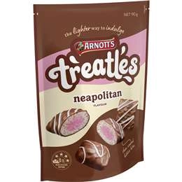 Arnott's Treatles Neapolitan Flavour 90g