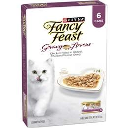 Fancy Feast Gravy Lovers Chicken Cat Food 85g X 6 Pack