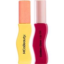 Mcobeauty Golden Glow Lip Oil Set Gold Shimmer & Berry Bliss 2 Pack