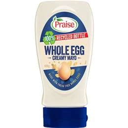 Praise Whole Egg Creamy Mayo  470g