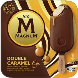 Magnum Double Caramel Ego  3 Pack