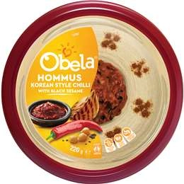 Obela Hommus Korean Style Chilli With Black Sesame 220g