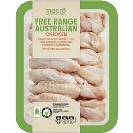 Macro Free Range Chicken Wing Nibbles 600g - 800g