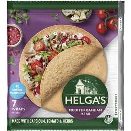 Helga's Mediterranean Herb Wraps  7 Pack