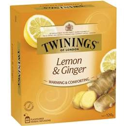 Twinings Tea Bags Lemon & Ginger 80 Pack