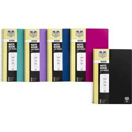 Spirax Notebook A4 Assorted Colours 240pg Each