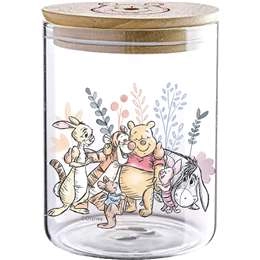 Christmas Glass Canister Winnie The Pooh  Each