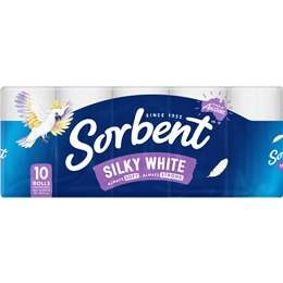 Sorbent Toilet Tissue White 10 Pack