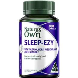 Nature's Own Sleep Ezy Capsules With Hops, Valerian + Chamomile 100 Pack