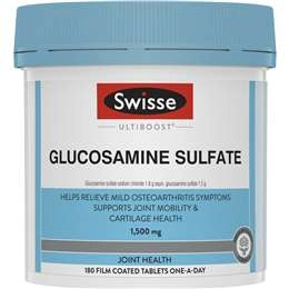 Swisse Ultiboost Glucosamine Sulfate Tablets For Joint Health 180 Pack