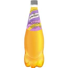 Schweppes Messina Passionfruit Lemonade Soft Drink Bottle 1.1l