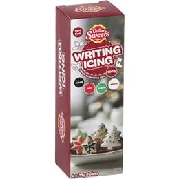 Dollar Sweets Christmas Cookie Writing Icing Pens 4 Pack