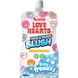 Swizzels Love Hearts Sherbet Flavour Slush Pouch 250ml