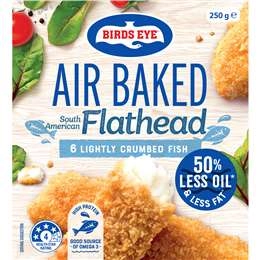 Birds Eye Air Baked South American Flathead Crumbed Fish 250g