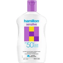 Hamilton Sensitive Sunscreen Lotion Spf50+ 265ml