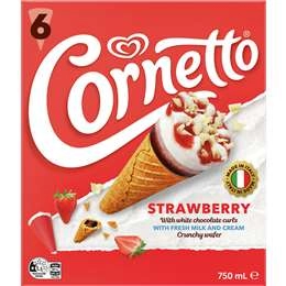 Cornetto Strawberry  6 Pack