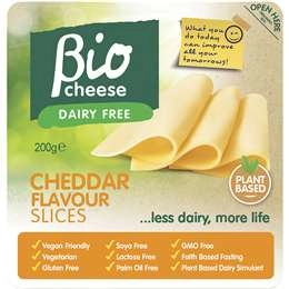 Bio Cheese Dairy Free Cheddar Slices  200g