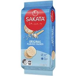 Sakata Rice Cracker Biscuits Plain 90g