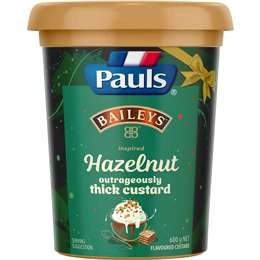 Pauls Baileys Inspired Hazelnut Custard 600g