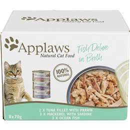 Applaws Cat Food Fish Deluxe 8x70g