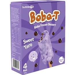 Bubbleme Boba T Bubble Tea Frozen Dessert Sticks 4 Pack